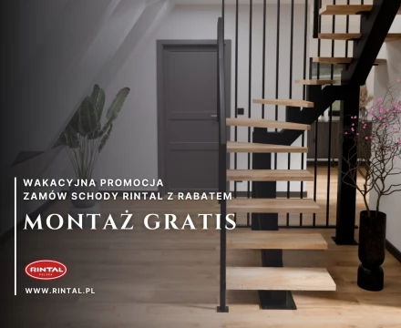 Schody - Wakacyjna promocja Montaż schodów Gratis