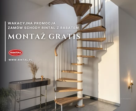 Schody - Wakacyjna promocja Montaż schodów Gratis
