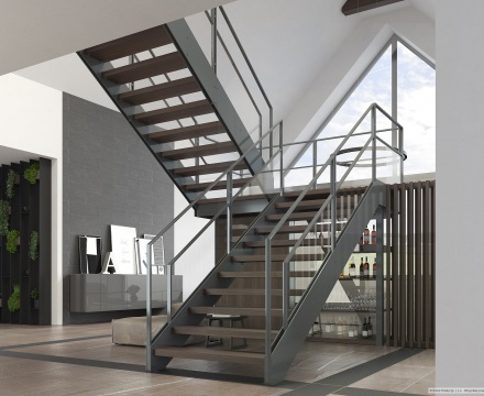 Schody - Trendy w schodach w 2026 r.: metal i jasny dąb definiują nowoczesne wnętrza