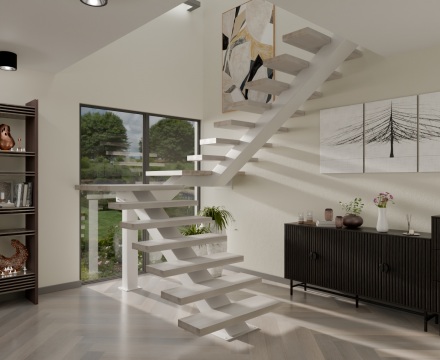 Schody - Schody zabiegowe czy z podestem - które wybrać?