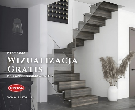 Schody - Promocja - Wizualizacja do każdego zamówienia gratis