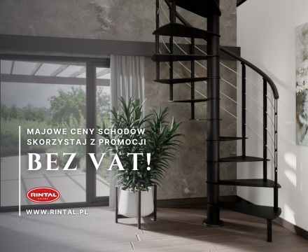 Schody - Maj z designem - Miesiąc bez VAT w Rintal!