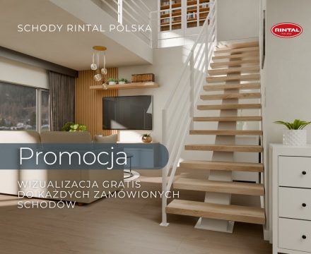 Schody - Promocja - Wizualizacja do każdego zamówienia gratis